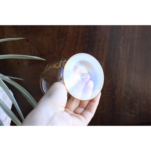 Vintage Napoleon Brandy / Cognac single drinking glass, French Empire gilded - Picture 4 of 9